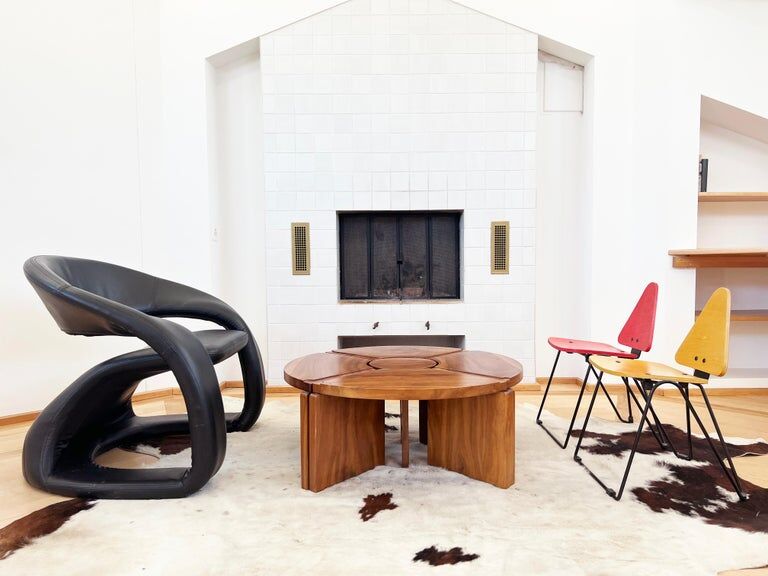 Sculptural chaise longue 80s