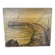 Peinture à l’huile sur isorel signé vue mer