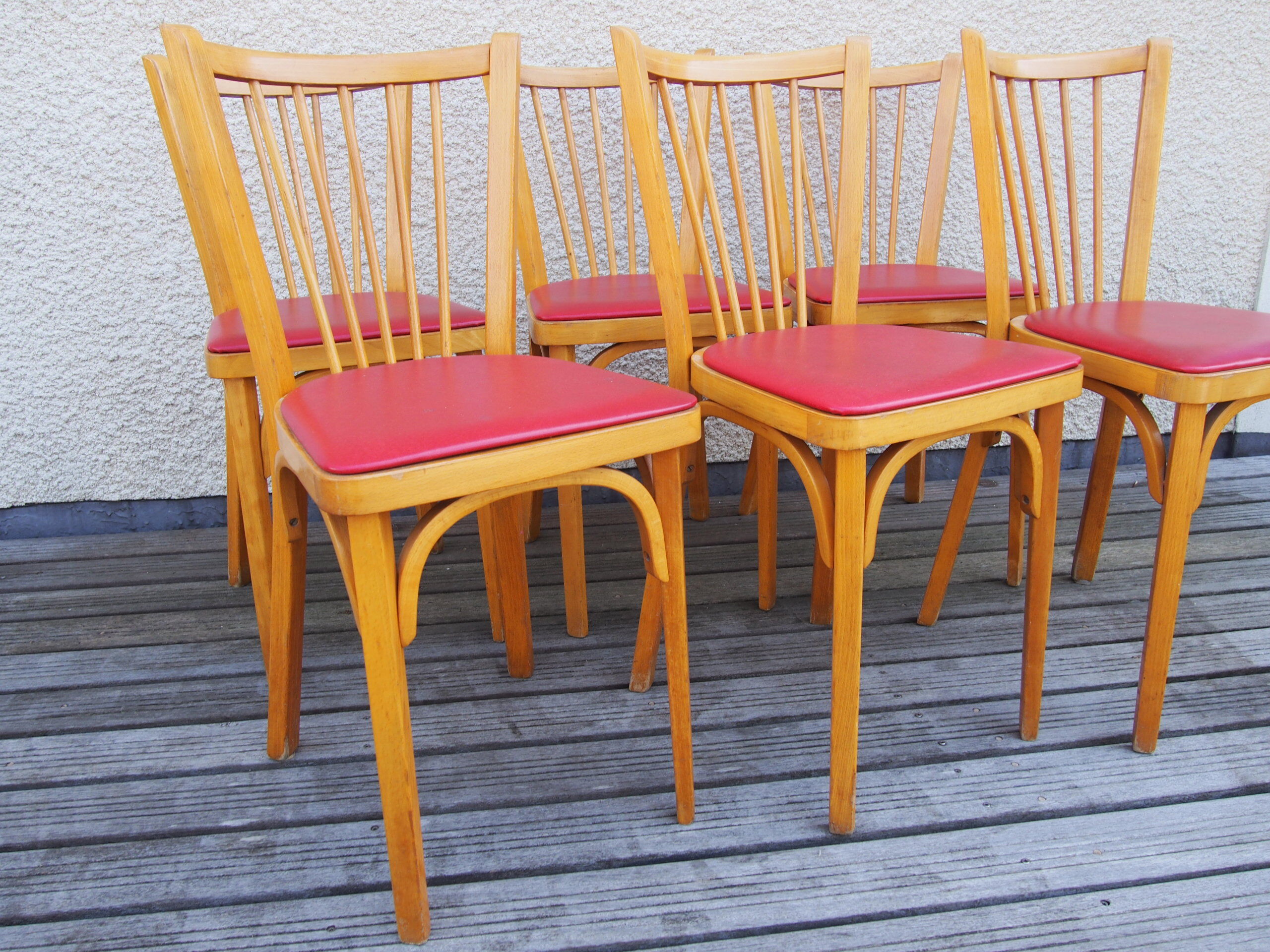 6 bistro Baumann chairs
