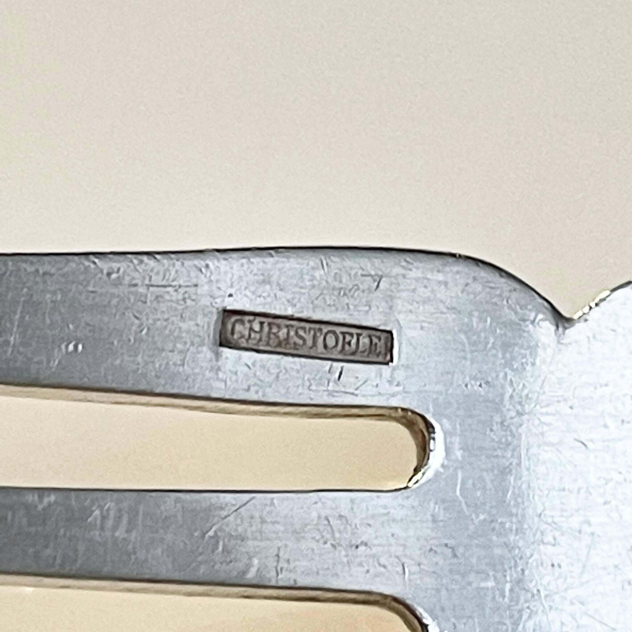 4 Marie-Antoinette Fish Forks - Christofle, Silver-Plated Metal