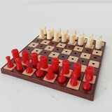 Vintage pocket chess set Lowe Co Travel Usa 50s/60s