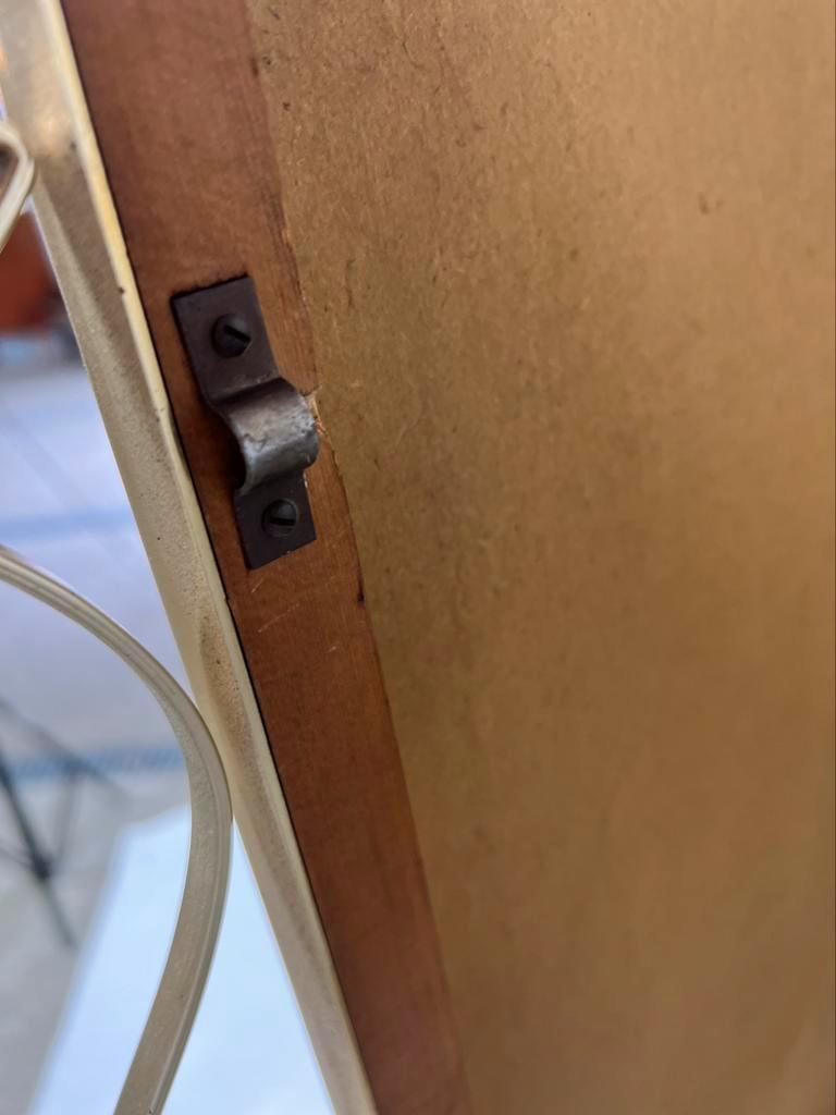 Miroir en or vintage avec cadre orné