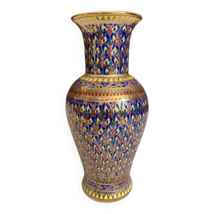 Vase graphique ornement et dorures