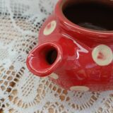 Handmade pottery teapot
