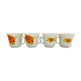 Set of 4 cups 70s winterling schwarzenback bavaria germany