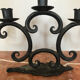 Wrought iron candlestick 5 branches
