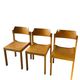 Set of 3 Rainer Schell chairs for Schlapp Möbel — 1970s