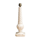 Italian lamp foot in twisted white marble