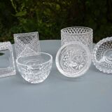 Set of glass candy jars/boxes