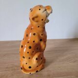 Leopard ceramic statuette - FG Francesco Guarino. 70-80