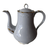 Théière Tharaud, porcelaine de Limoges, or fin