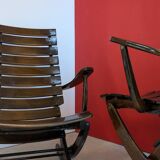 Pair of vintage Triconfort "relax" armchairs