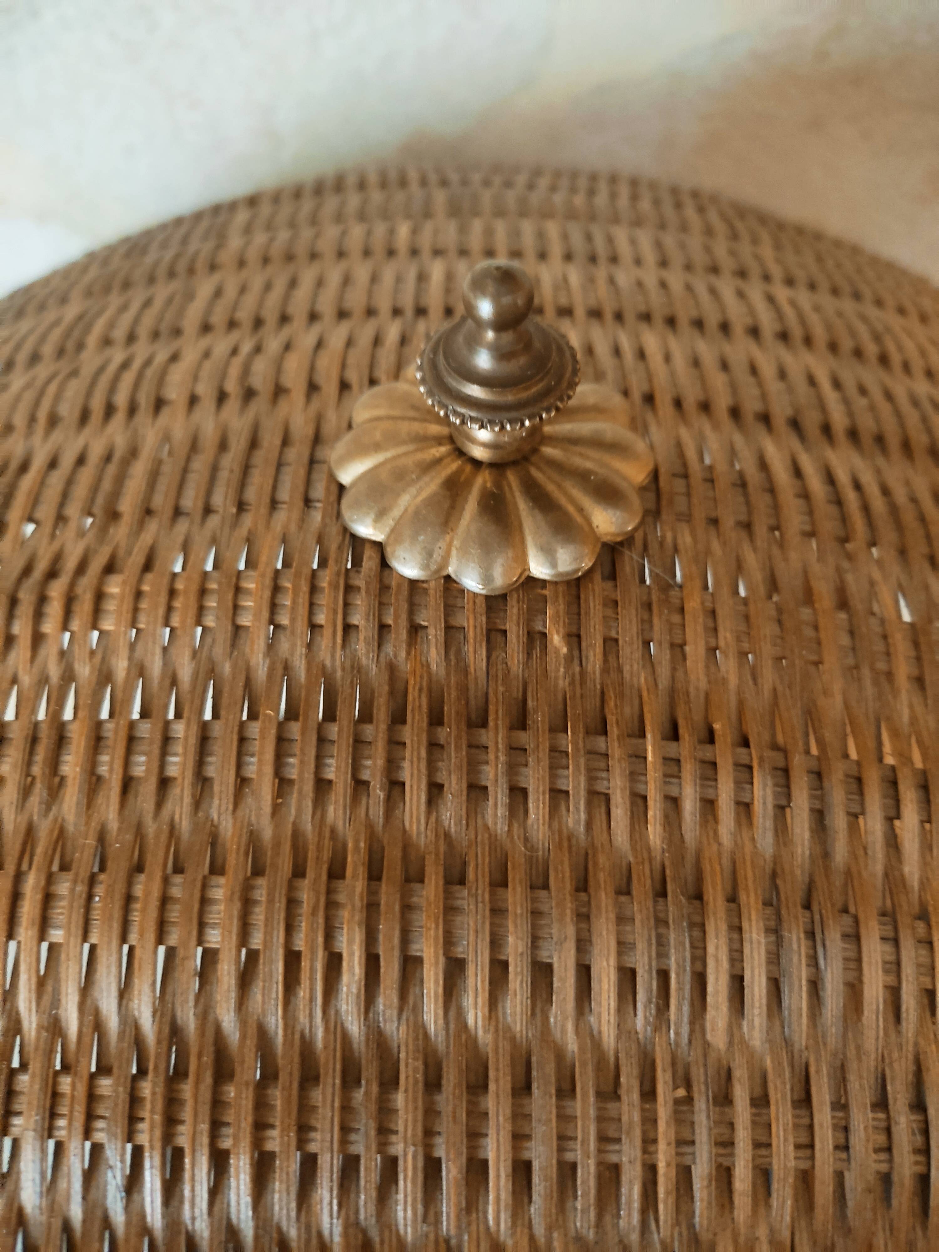 Bohemian rattan lamp