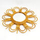 Rattan Mirror, type sun, England 70s 51 cm