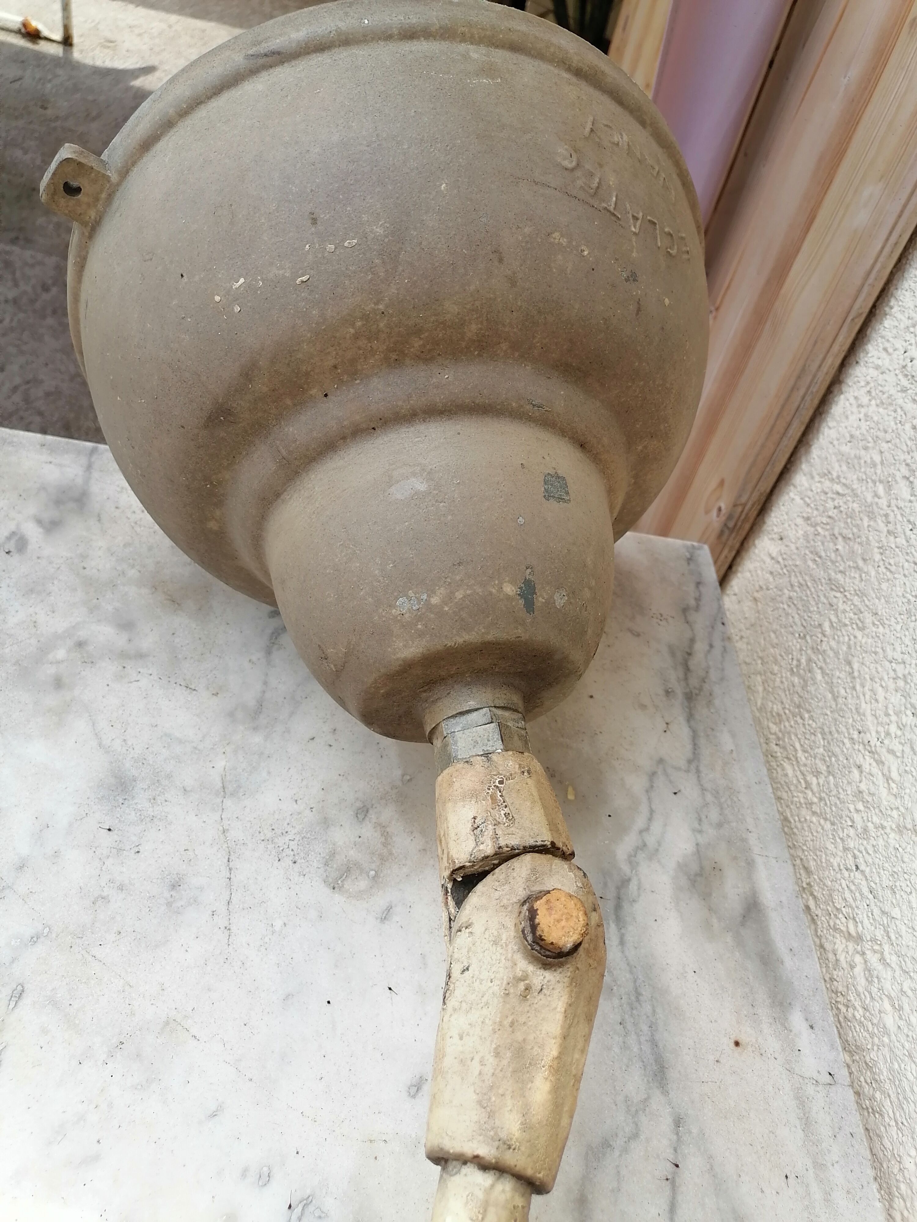 Industrial street lamp 1950 vintage eclatec