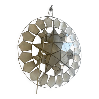 Lustre / lampe murale vintage coquille capiz