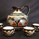Saint Jean de Bretagne ceramic liqueur set, 5 pieces
