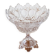 Large Bohemian crystal fruit bowl - 1950s