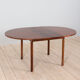 Italian mid century round extension dining table in Rosewood by Stildomus
