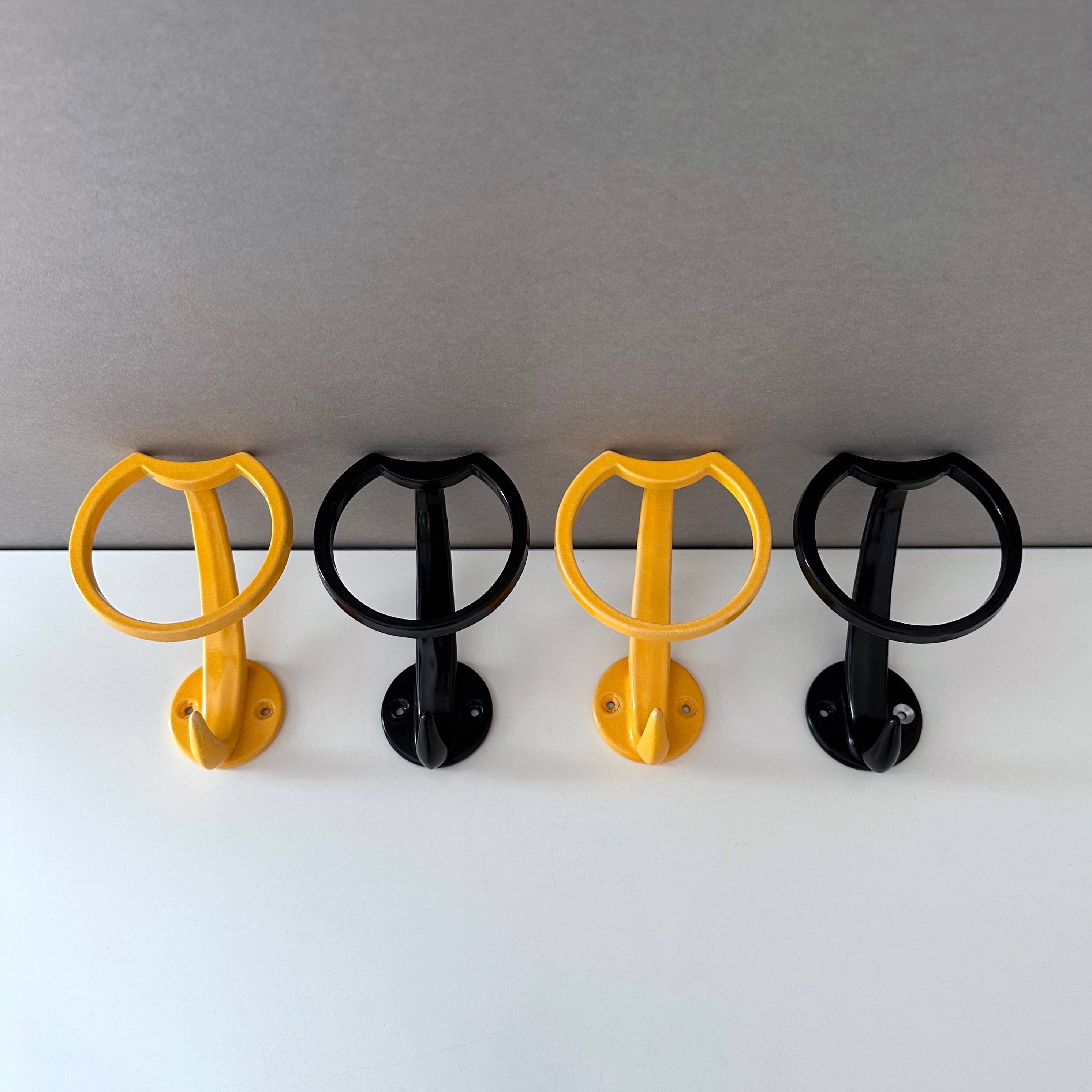 4 vintage coat hooks, vintage interior, 70's