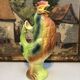 Pichet carafe coq in barbotine france vintage