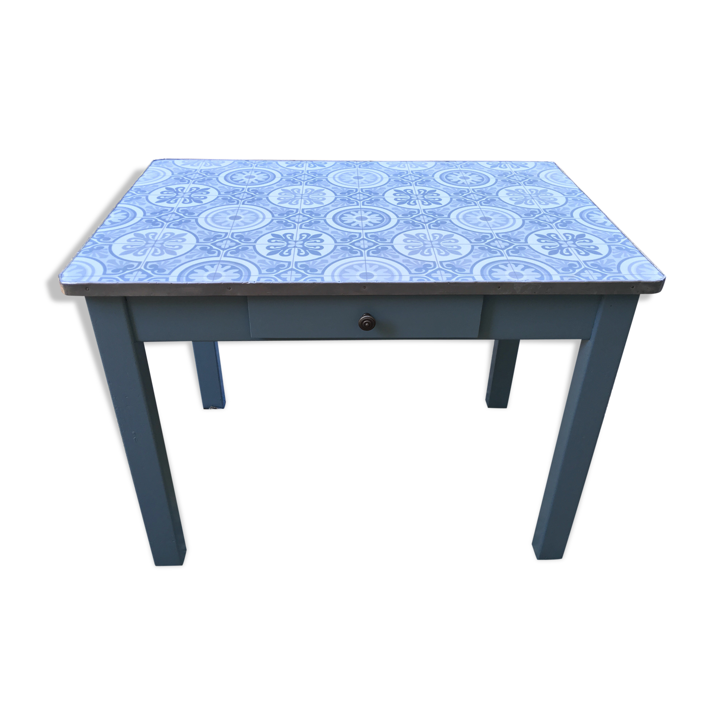 Restored wooden kitchen table