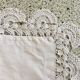 1900s lace square pillowcase