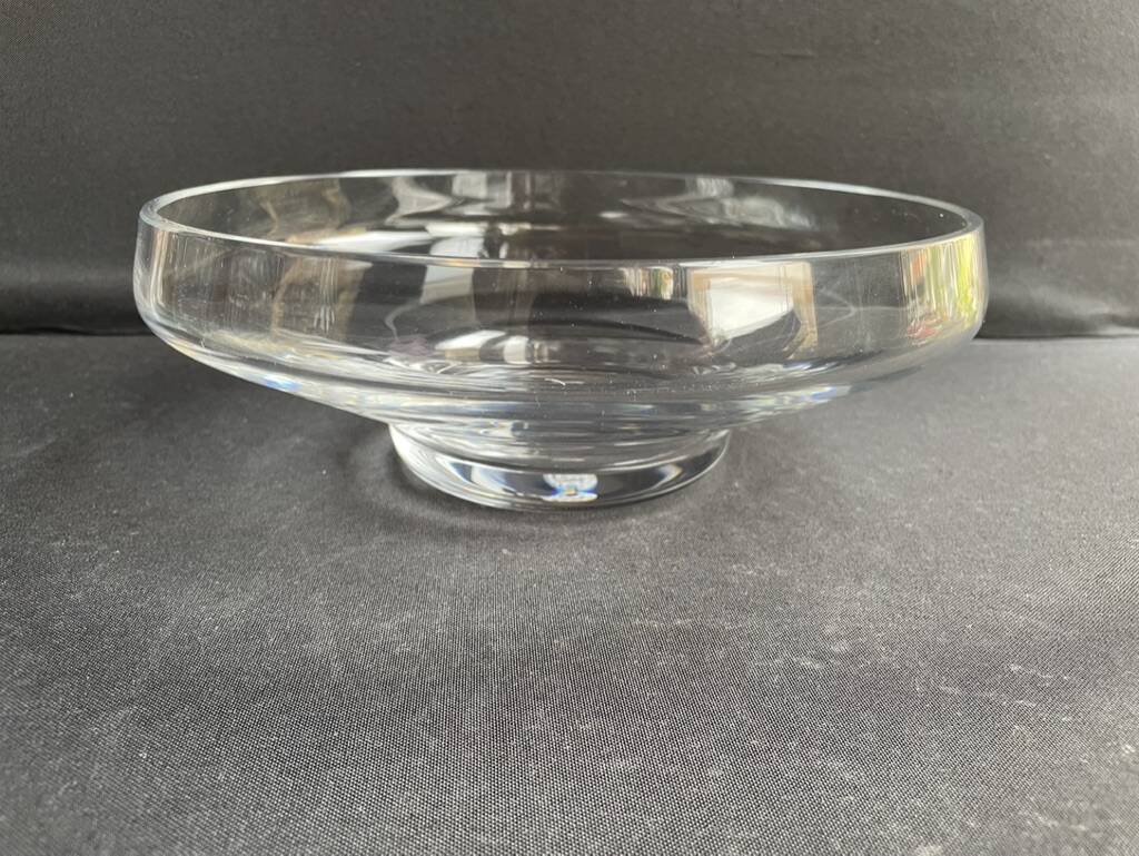 Plain crystal bowl stamped Baccarat Aubépine service – Georges Chevalier (1894-1987)