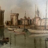 Tableau « La Rochelle » signé
