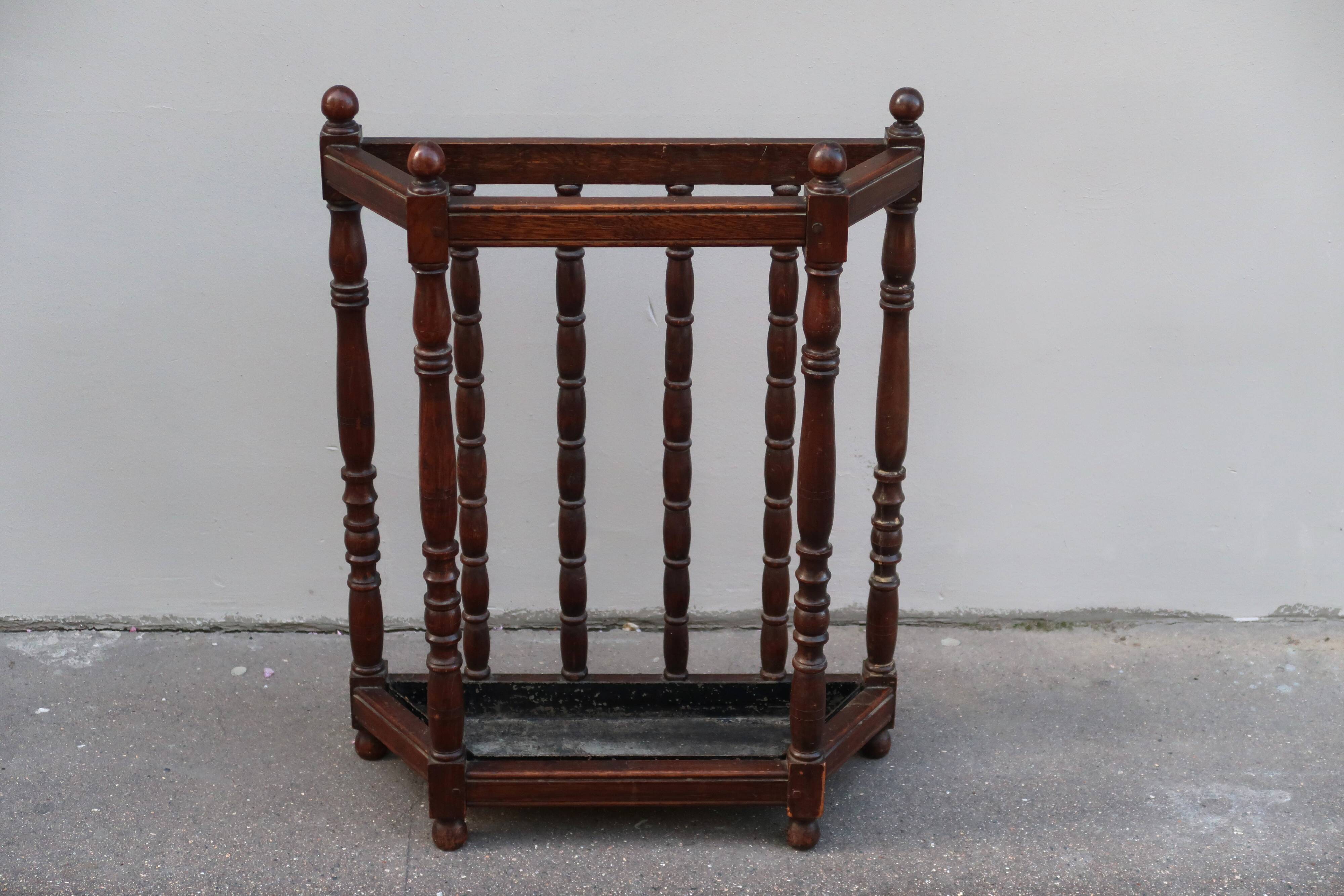 Vintage umbrella stand from the 1920s.