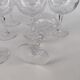 10 crystal champagne coupes from Saint Louis, model VIC.