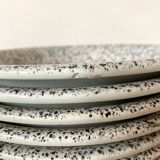 Black and white hollow plates 80s