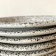 Black and white hollow plates 80s