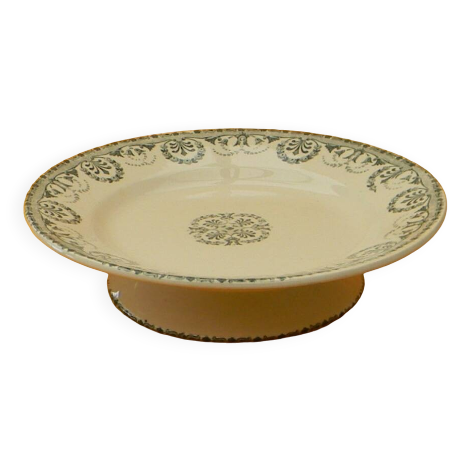 CHOISY LE ROI earthenware footed bowl. Iéna model.