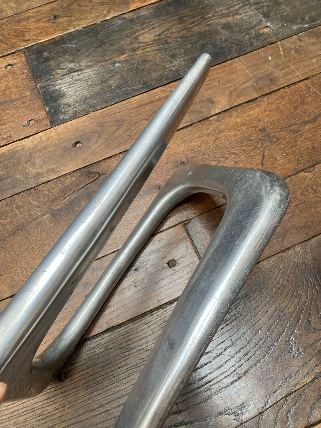 Footrest design steel brush Nelson furniture