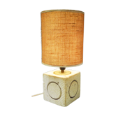 Lampe cube en pierre Albert Tormos années 70