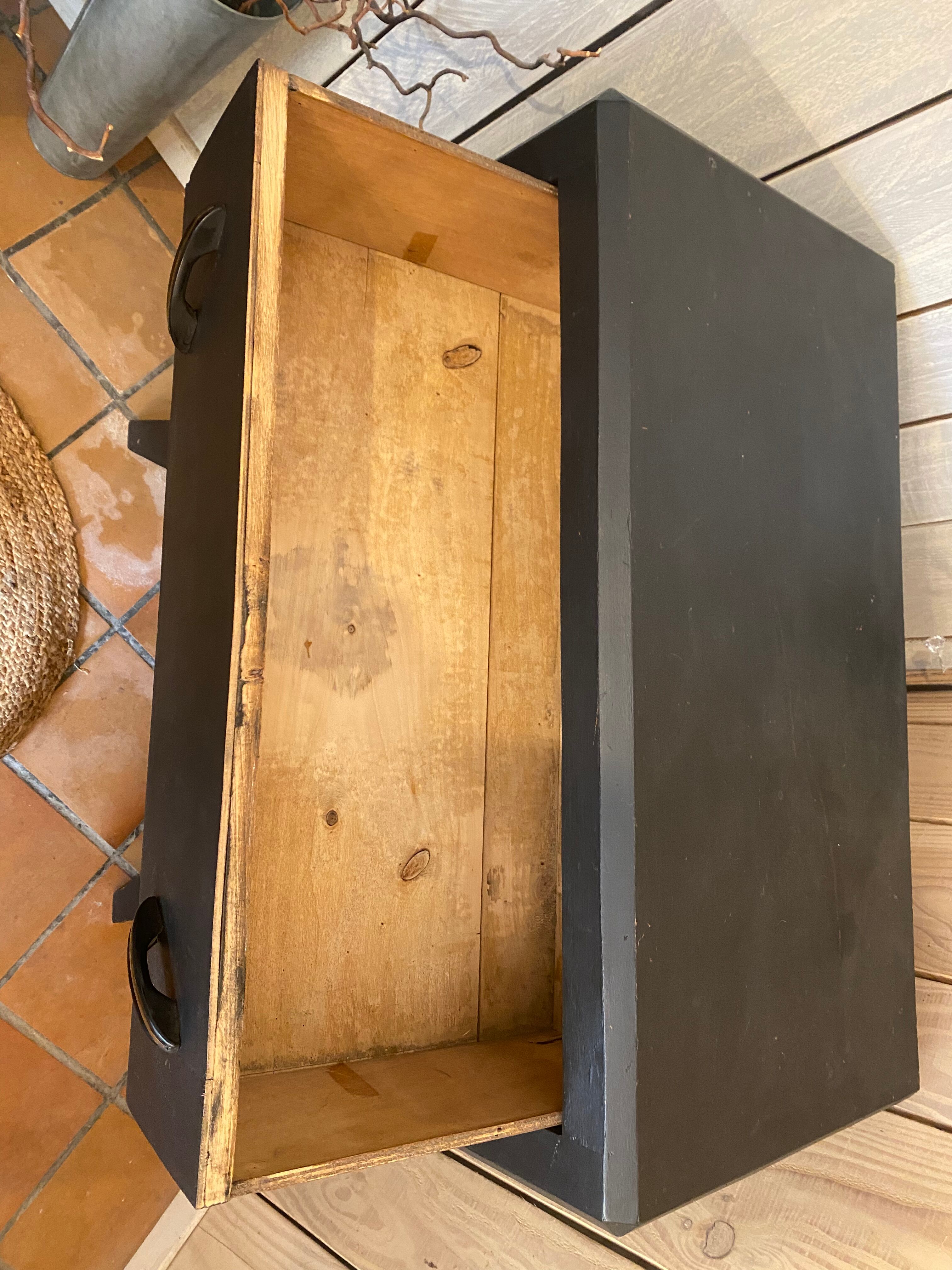 Vintage black dresser