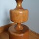 Turned wooden foot lamp from the 70s space age