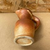 Ancien pichet les grottes dieulefit céramique beige vintage