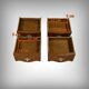 Pair of marquetry bedside tables, Louis XV style – 1960