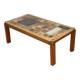 Coffee table by Pierre Chapo in solid elm and ceramic – circa 1960