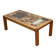 Coffee table by Pierre Chapo in solid elm and ceramic – circa 1960