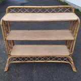 Vintage rattan shelf