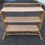 Vintage rattan shelf