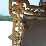 Napoleon III gilded metal table mirror