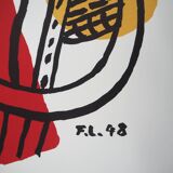 Fernand LÉGER: Cyclist and his bike, signed lithograph