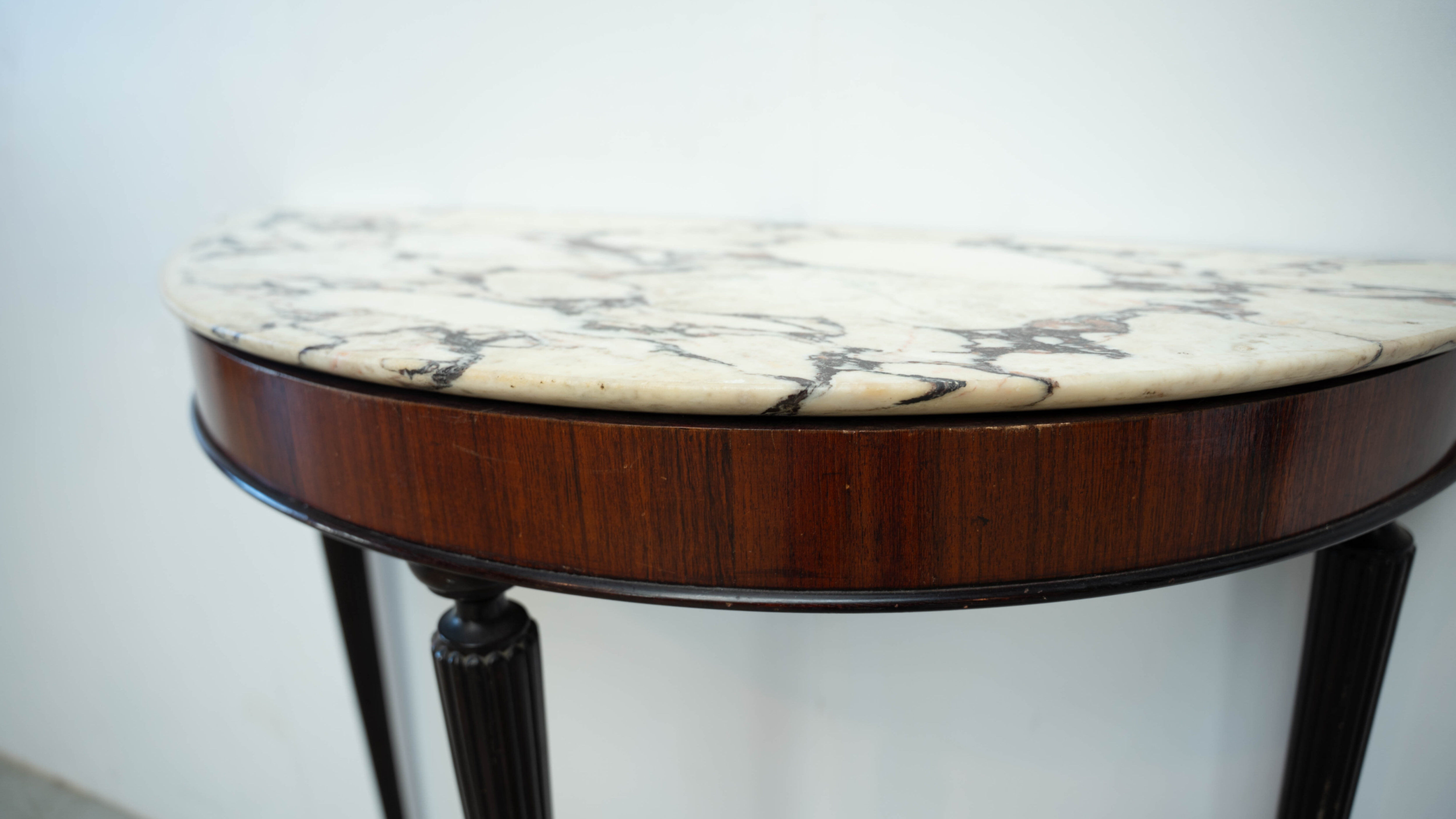1950s Italian console with marble top