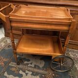 Serving table in blond cherrywood with removable top