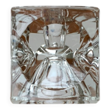 German glass cube ice candle holder by Peill & Putzler, 1970s.