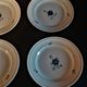 Series of six flat plates Moulin des loups Orchies model Prisca 50s